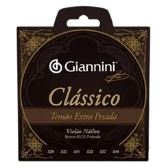 Encordoamento para Violão Nylon Giannini Clássico Tensão Extra Pesada GENWXPA