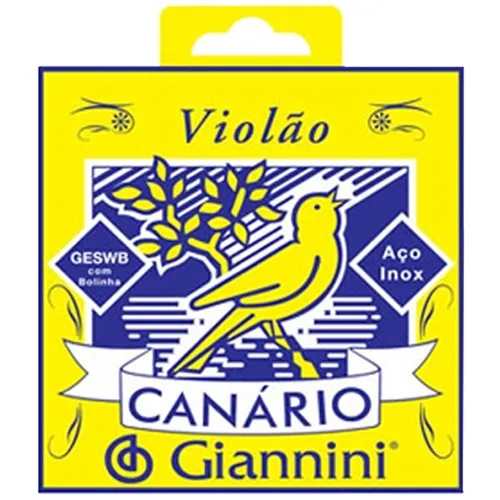 Encordoamento para Violão Aço Giannini Canário GESWB com Bolinha