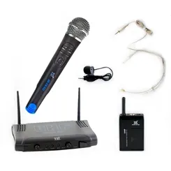 Microfone sem Fio (Kit Cabeça/Lapela/Instrumento) TSI MS-215 CLI UHF