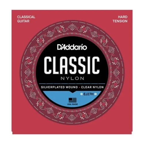Encordoamento para Violão Nylon D'Addario EJ27H Hard Tension