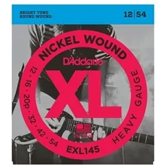 Encordoamento para Guitarra D'Addario EXL145 (.012-.054) Heavy
