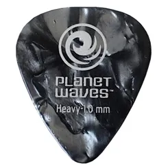 Palheta Planet Waves Black Pearl Celulloid 1.0 Heavy