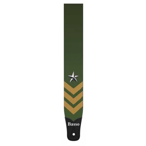Correia para Violão/ Guitarra/ Baixo Basso DE-219 Militar