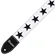 Correia para Violão/ Guitarra/ Baixo Basso SF-01BR Branca/ Estrelas Pretas