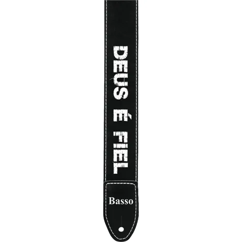 Correia para Violão/ Guitarra/ Baixo Basso SF-86 Deus é Fiel