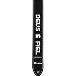 Correia para Violão/ Guitarra/ Baixo Basso SF-86 Deus é Fiel