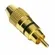 Plug RCA Amphenol Gold AU RCAMB-AU Black