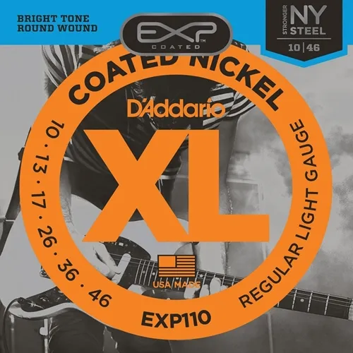 Encordoamento para Guitarra D'Addario EXP110 (.010-.046) Regular Light