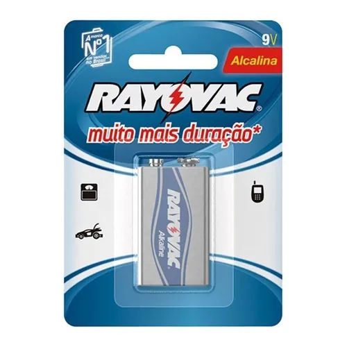 Bateria 9V Rayovac Alcalina 6LR61