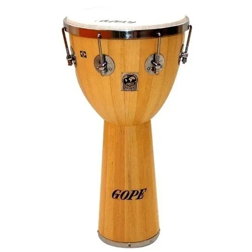 Djembé 13" Gope 853 Pele Cabra/Fiber Aro Cromado