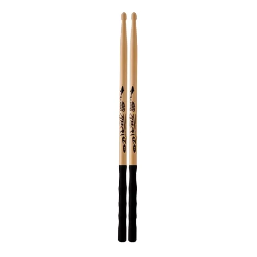 Baqueta para Bateria Alba 7A Shark Grip Emborrachada Ponta Madeira
