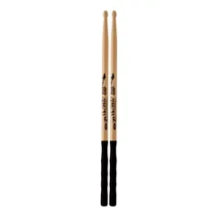 Baqueta para Bateria Alba 7A Shark Grip Emborrachada Ponta Madeira