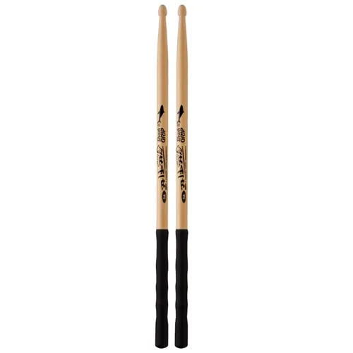 Baqueta para Bateria Alba 5A Shark Grip Emborrachada Ponta Madeira (Par)