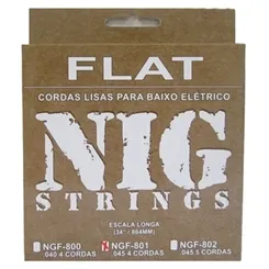 Encordoamento para Contra-Baixo 4 Cordas NIG NBF-801 Fretless
