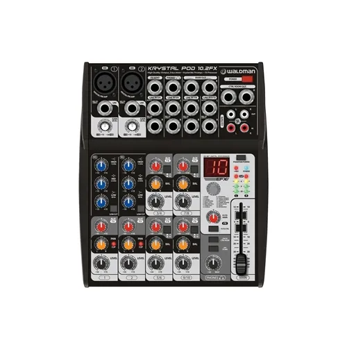 Mesa de Som 10 Canais Waldman KP-10.2FX