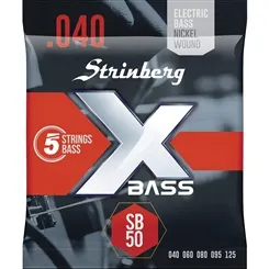 Encordoamento para Contra-Baixo 5 Cordas Strinberg SB-50 (.040-.125)