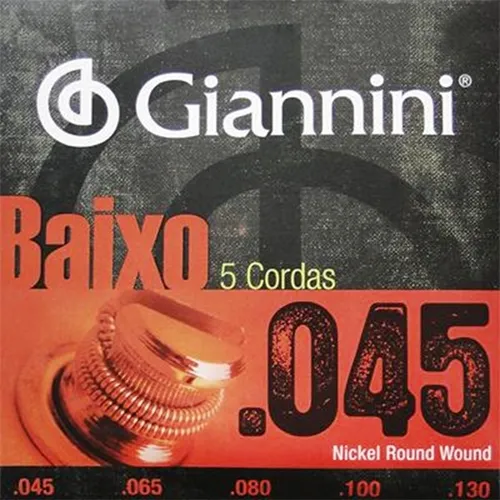 Encordoamento para Contra-Baixo 5 Cordas Giannini (.045-.130) GEEBRS5