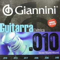 Encordoamento para Guitarra Giannini GEEGST10 (.010-.046)