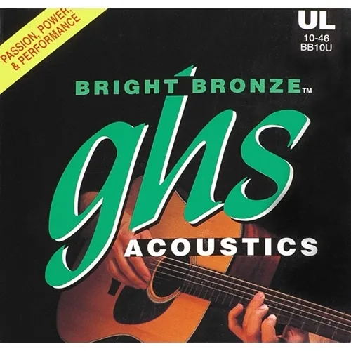 Encordoamento para Violão Aço GHS Bright BB-10U (.010-.046)