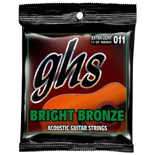 Encordoamento para Violão Aço GHS Bright BB-20X (.011-.050)
