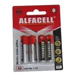 Pilha Pequena Alfacell R6P/4S (com 4)