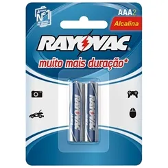 Pilha Pequena Rayovac Alcalina com 2