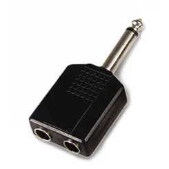Plug Adaptador P10 Mono X 2 J P10 CSR WD5029A Plástico