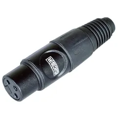 Plug XLR Fêmea CSR Q-13BK