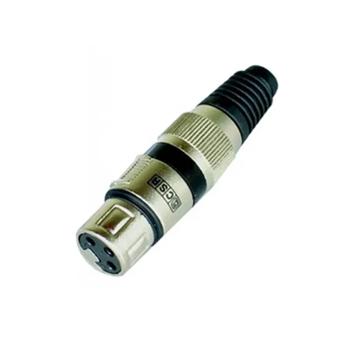 Plug XLR Fêmea CSR Q-33BK