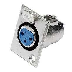 Plug XLR Fêmea Tomada FTG Metal 1031