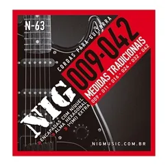 Encordoamento para Guitarra NIG N-63 (.009-.042)