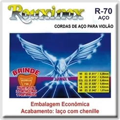 Encordoamento para Violão Aço Rouxinol R-70 (.011-.042)