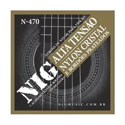 Encordoamento para Violão Nylon NIG N-470 Tensão Média Cristal