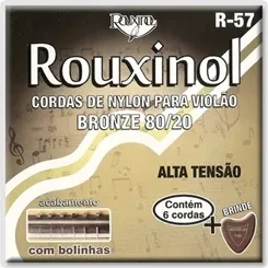 Encordoamento para Violão Nylon Rouxinol R-57 com Bolinha
