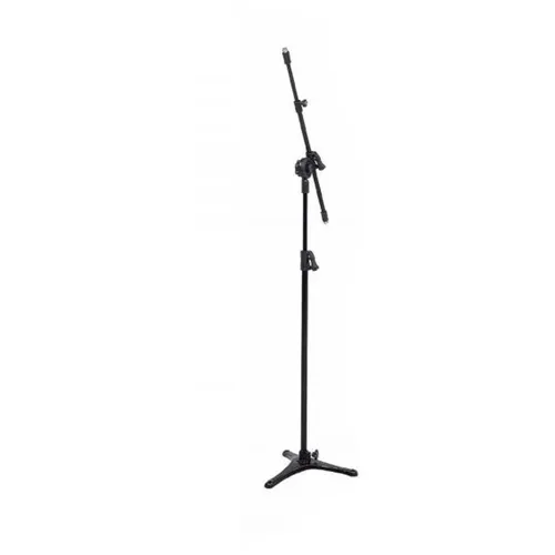 Pedestal Para Microfone Girafa Visão PE-3 F Base Ferro - Preto