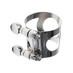 Braçadeira para Saxofone Tenor Rico Ligature Niquelada
