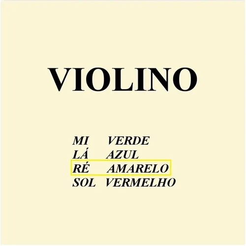 Corda Avulsa 3ª Ré para Violino Mauro Calixto