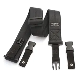 Correia para Violão/ Guitarra/ Baixo Ibox CQ-52 Couro Engate Preta