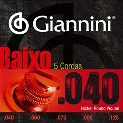 Encordoamento para Contra-Baixo 5 Cordas Giannini (.040-.125) GEEBRL5