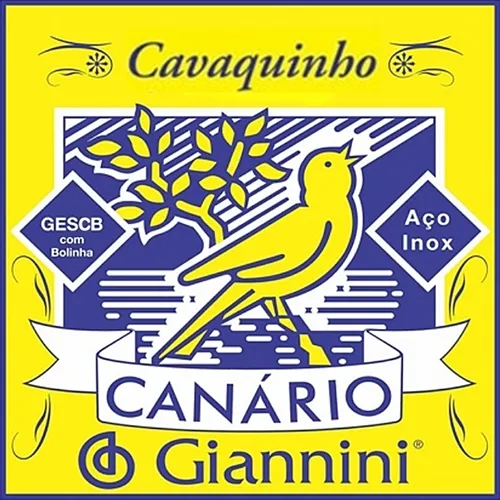Encordoamento para Cavaquinho Giannini Canário GESCB com Bolinha
