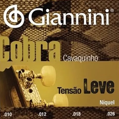 Encordoamento para Cavaquinho Giannini Cobra Leve Níquel GESCL