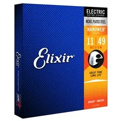 Encordoamento para Guitarra Elixir (.011-.049) Medium 12102