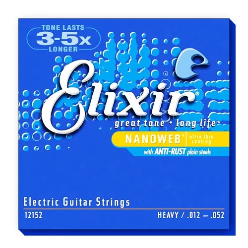 Encordoamento para Guitarra Elixir (.012-.052) Heavy