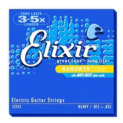 Encordoamento para Guitarra Elixir (.012-.052) Heavy