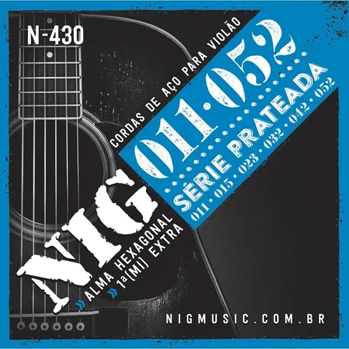 Encordoamento para Violão Aço NIG N-430 (.011-.052)