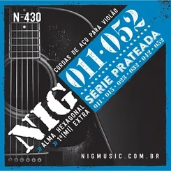Encordoamento para Violão Aço NIG N-430 (.011-.052)