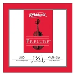 Encordoamento para Violino D'Addario Prelude J810 4/4M