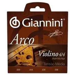 Encordoamento para Violino Giannini Arco Alumínio GEAVVA