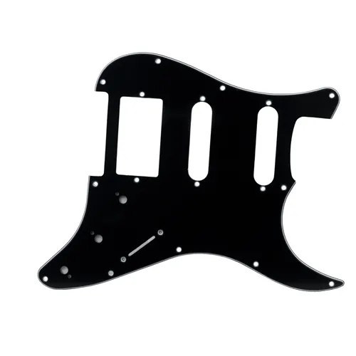 Escudo para Guitarra Dolphin Preto 2 Singles 1 Humbucker 2352 1 Camada