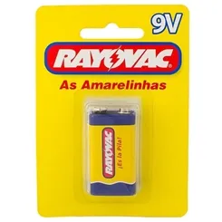 Bateria 9V Rayovac Amarelinhas